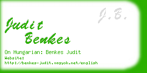 judit benkes business card